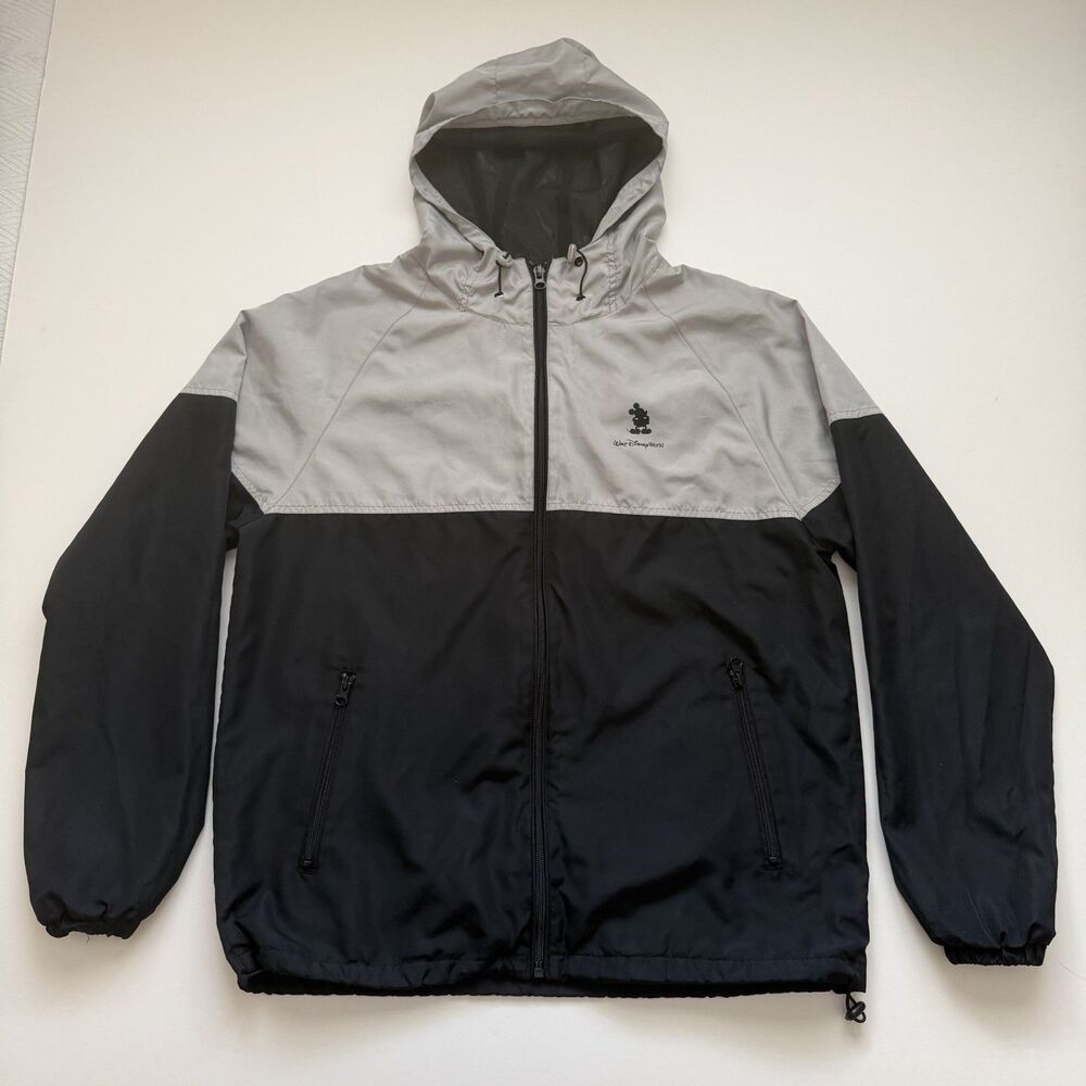 Disney Parks Walt Disney World Mickey Mouse Hooded Windbreaker Jacket M